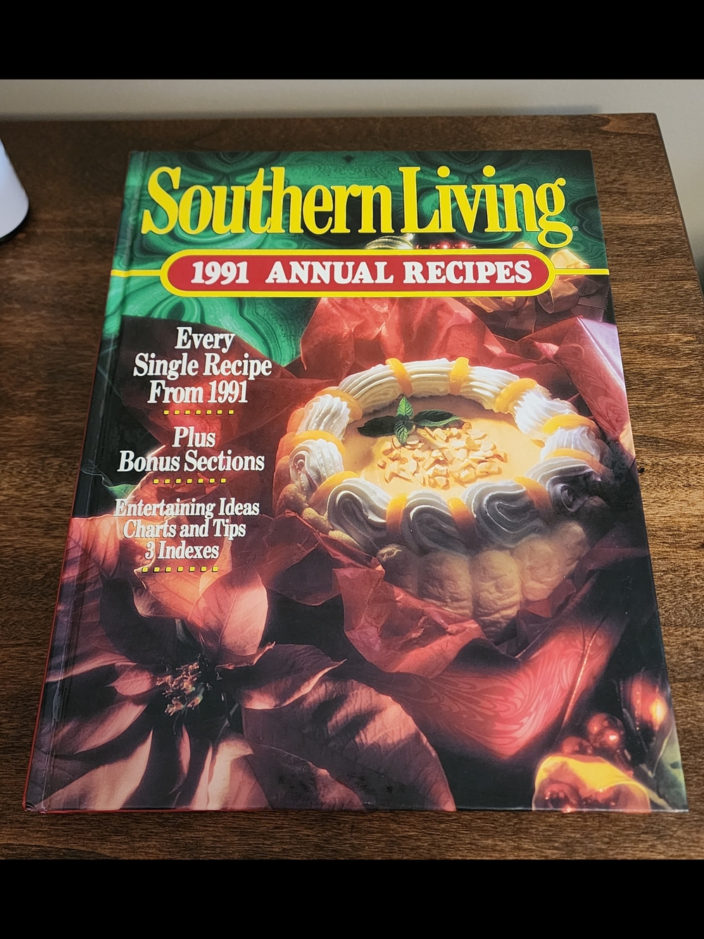 Southern Living 1991 Annual Recipes Cookbook - Red/Green Cover